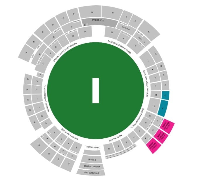 Choose your stand / price category from the stadium Choose your stand / price category from the stadium